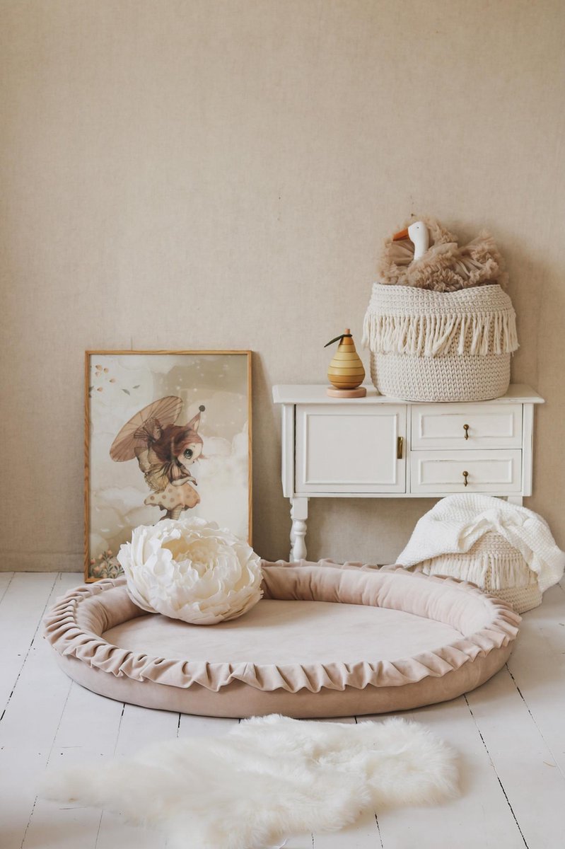 Speelnest Soft Velvet Beige - moje.