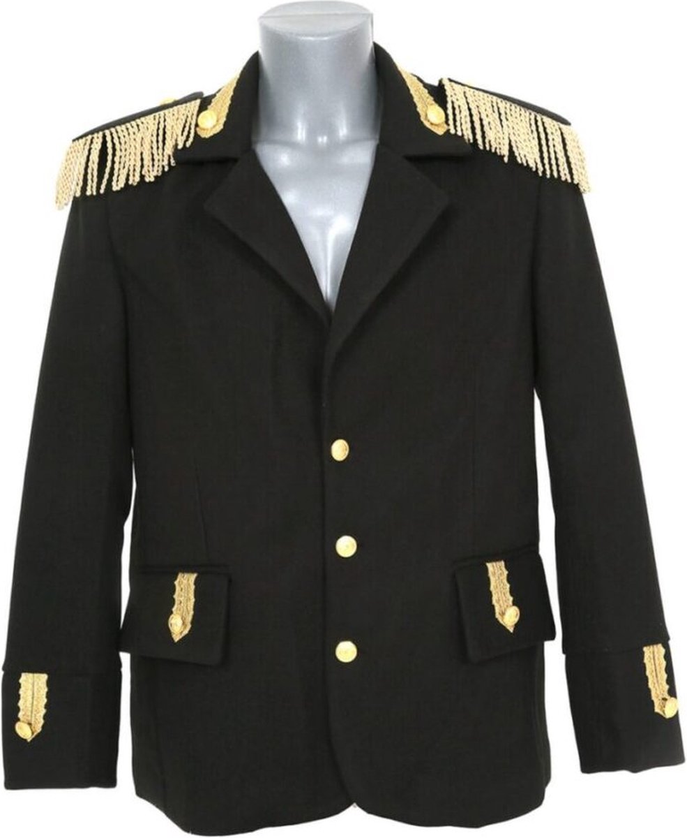 Carnavalsjas Luxe - Carnaval - Oeteldonk - Zwart - Maat XL