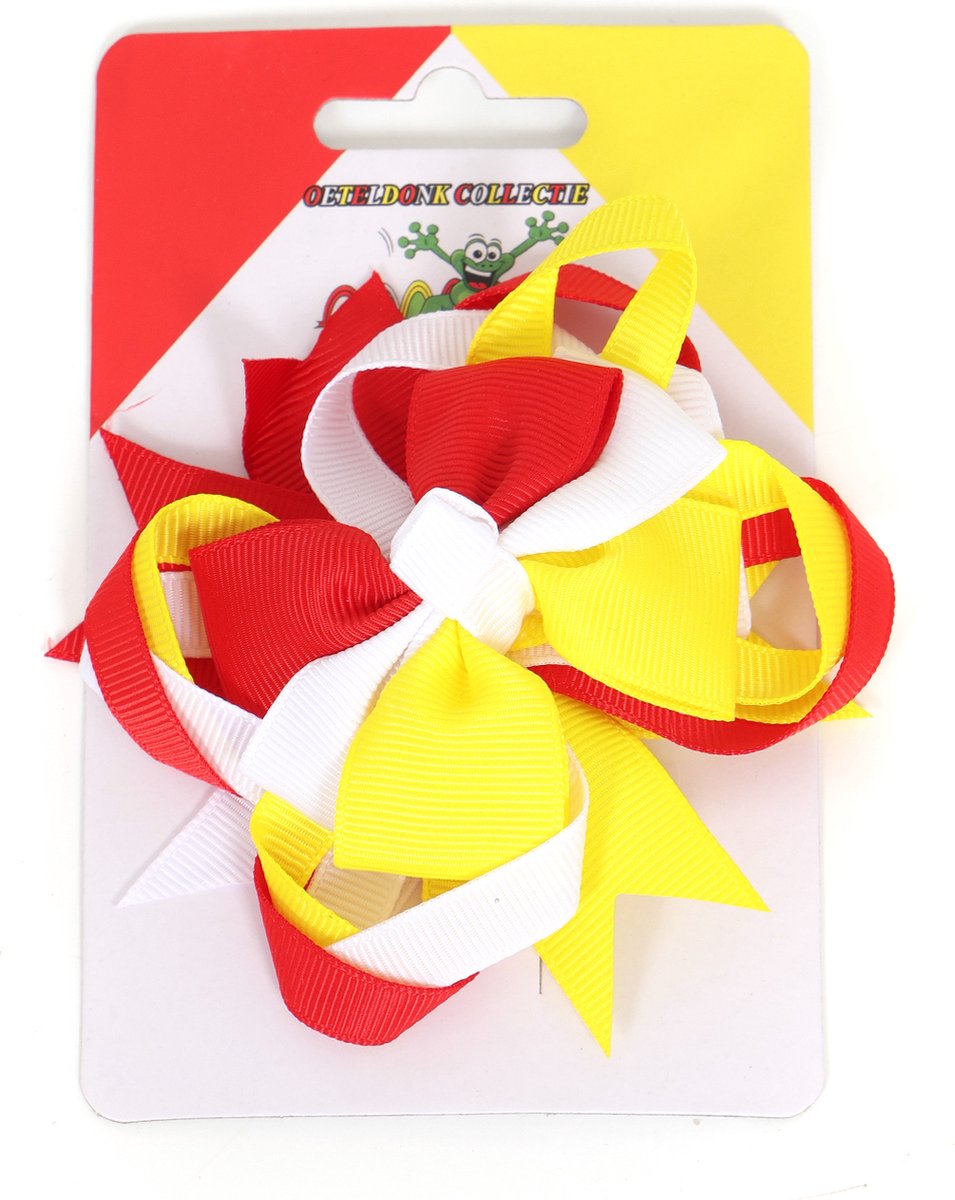 Haarklip Oeteldonk - Rood-Wit-Geel
