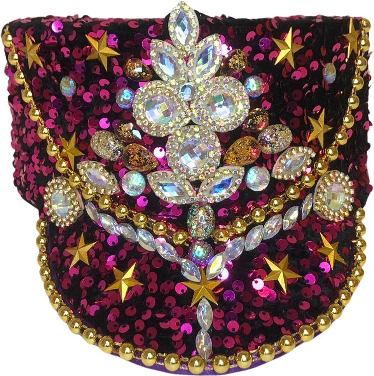 Harmoniepet Roze Luxe Met Steentjes en Pailletten