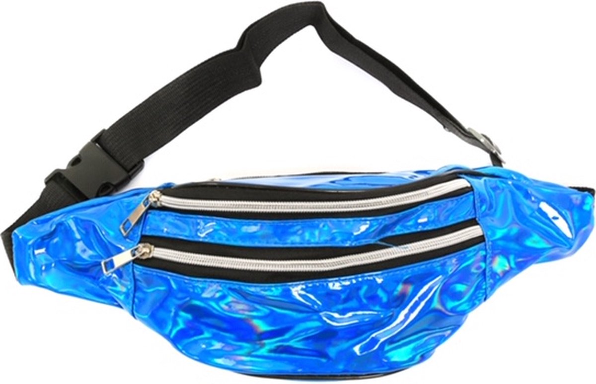 Heuptasje blauw holografisch