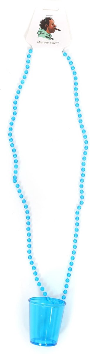 Ketting shotglas blauw