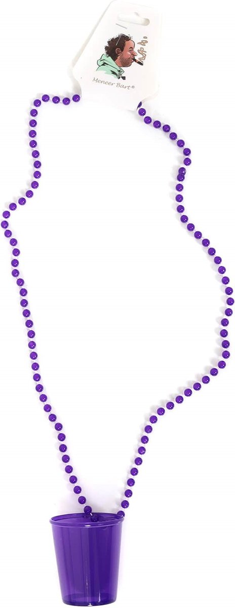 Ketting shotglas paars - Paars - N.v.t.