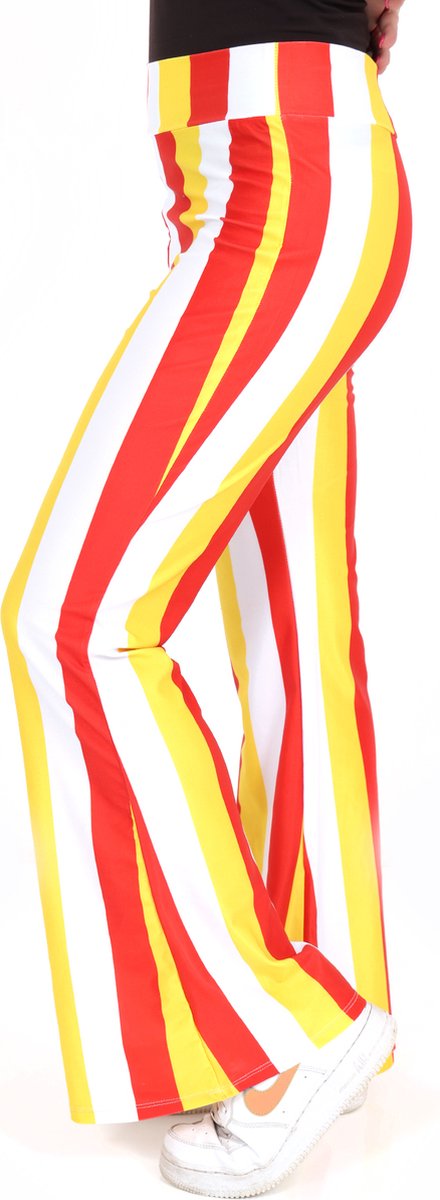 Oeteldonk Broek Flared Dames - Maat S - Carnavalsbroek Carnaval