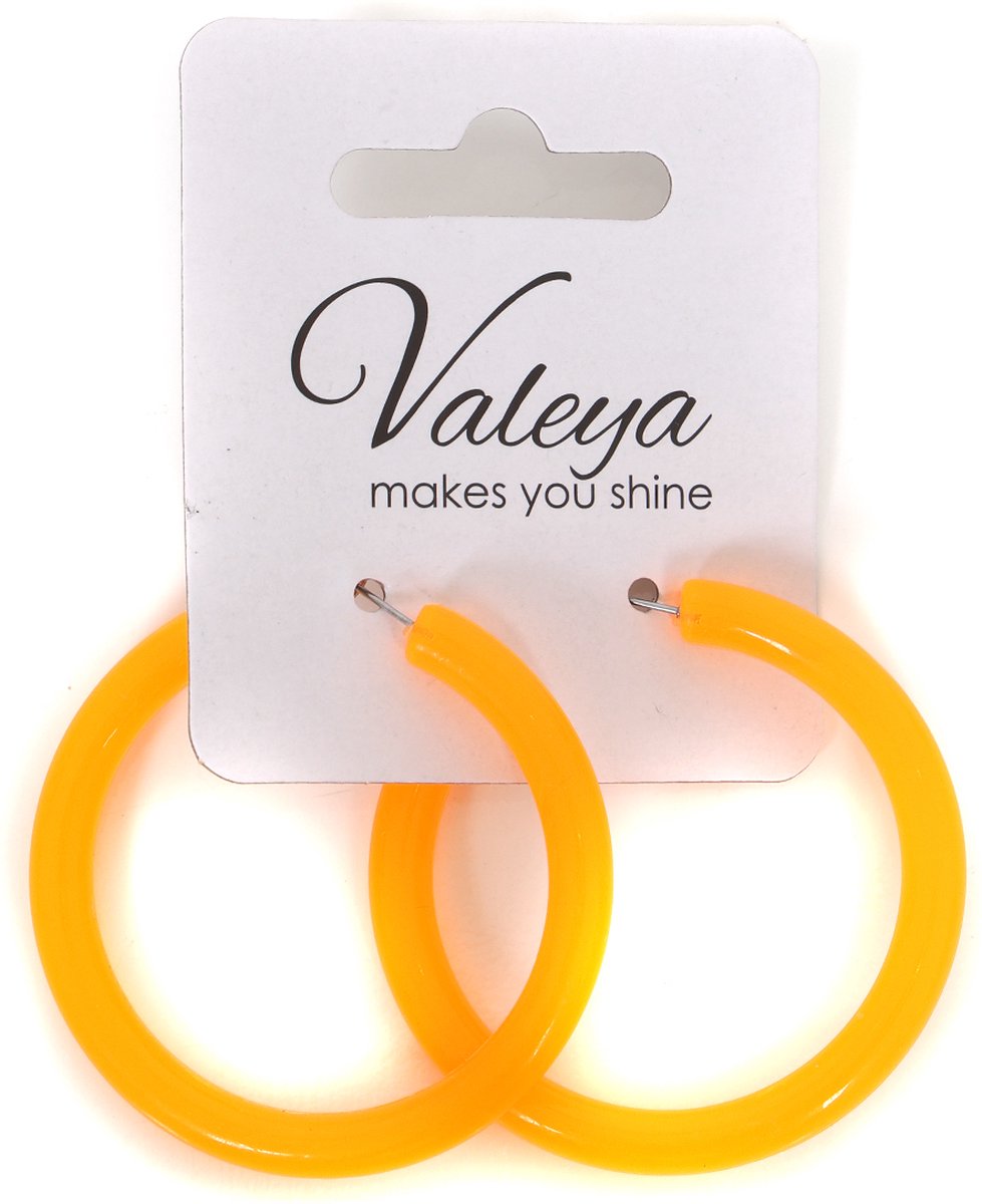 Oorbellen Neon Oranje - EK Voetbal Oorbellen