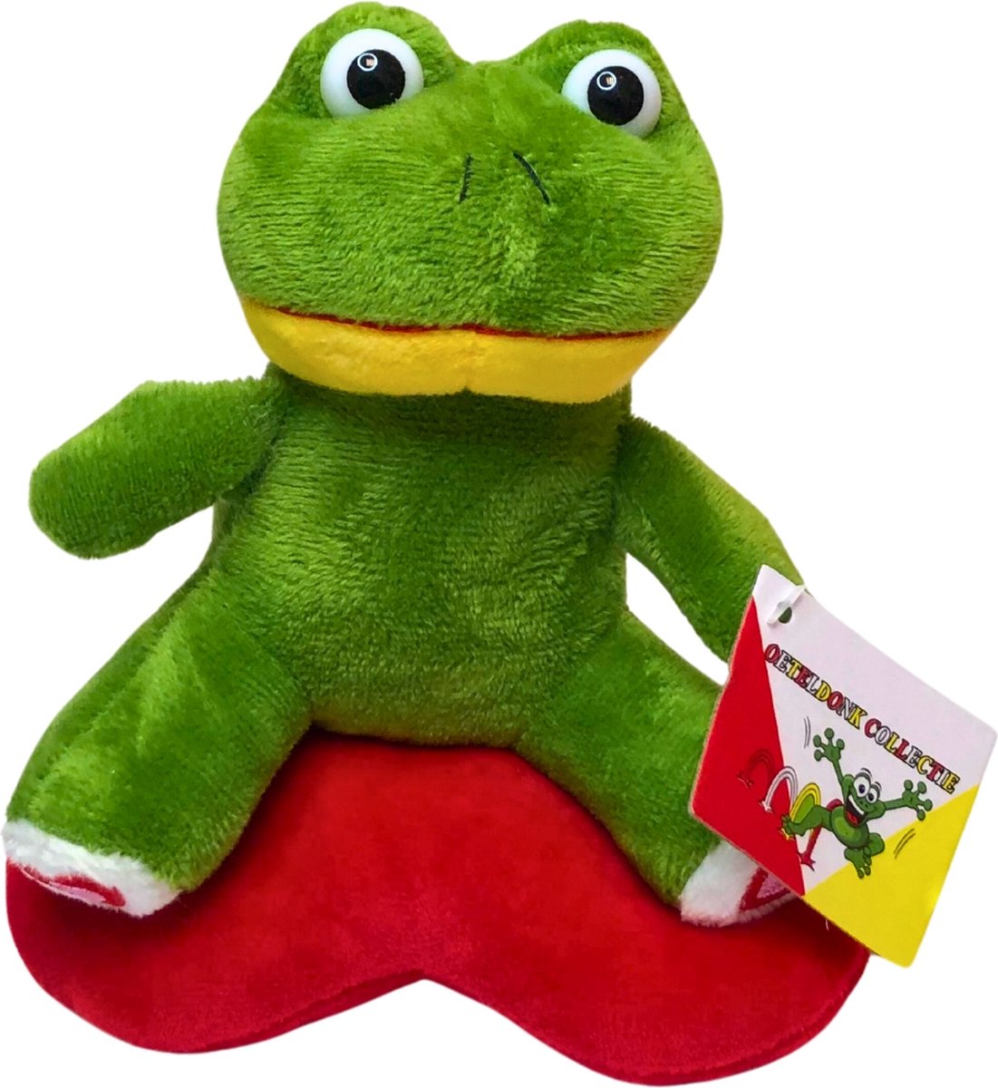 Pluche Knuffel - Kikker Op Hart