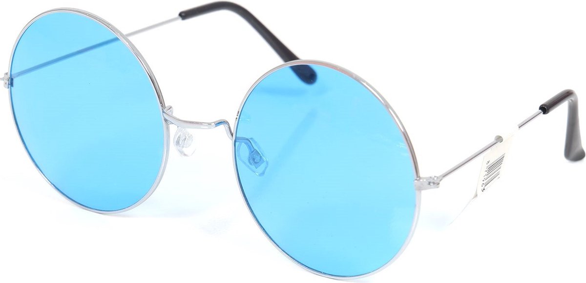 Retro Hippie Bril met Blauwe Glazen - John Lennon Stijl