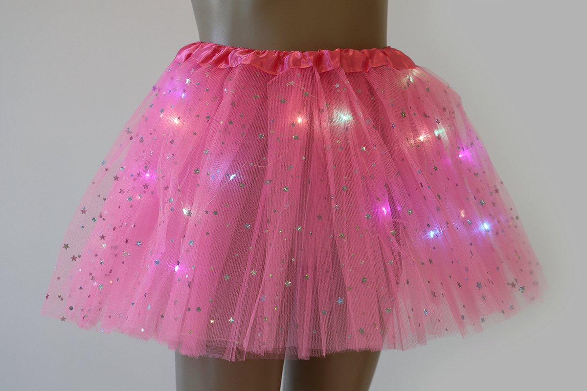 Rokje Tule met licht roze