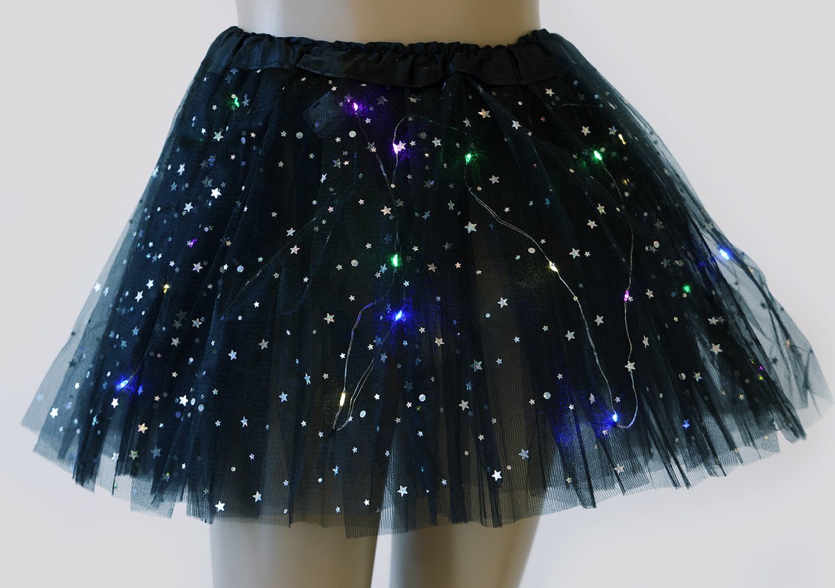 Rokje Tule met licht zwart