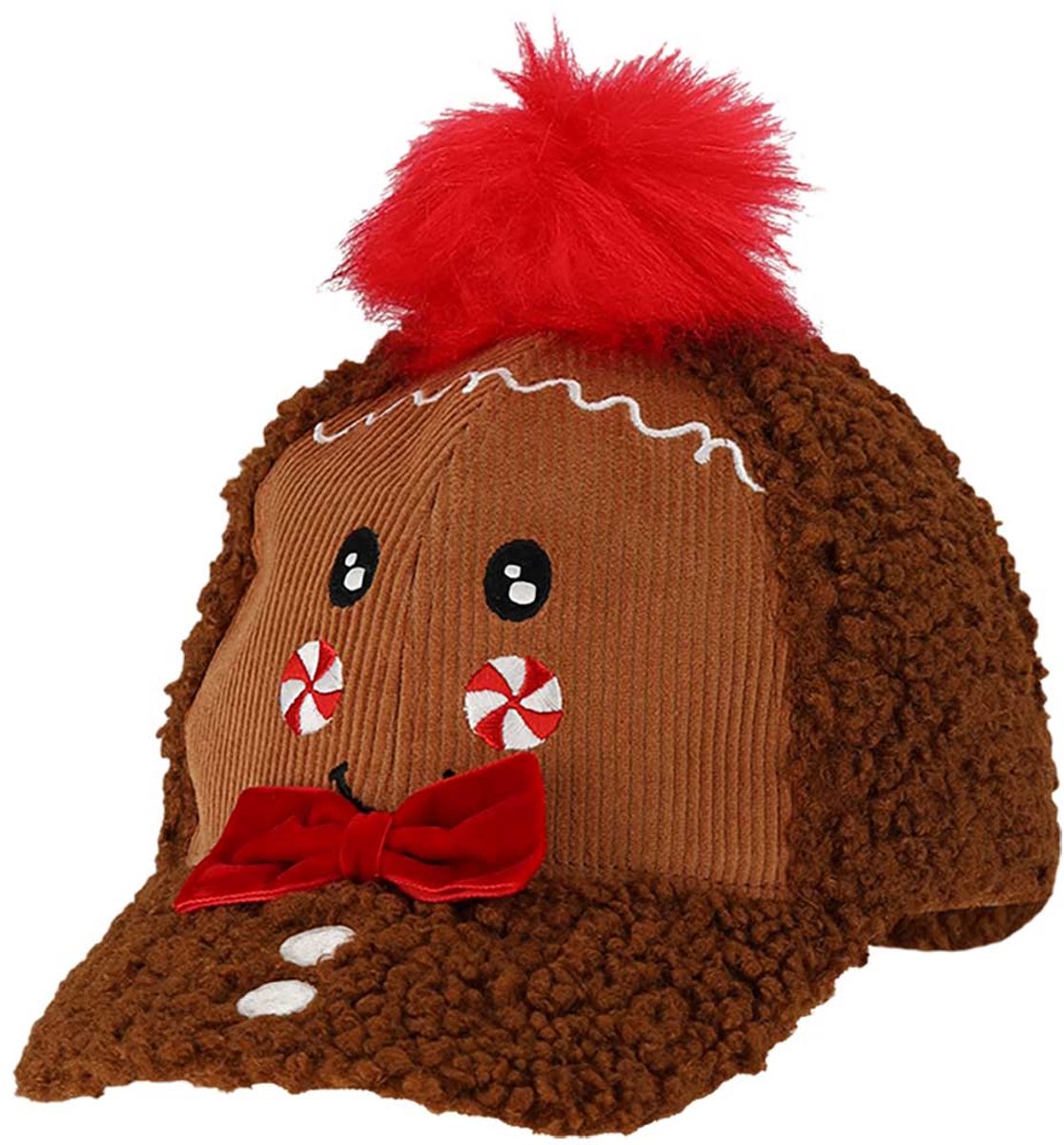 Morethansocks - Kerstpet heren en dames - Unisex - One Size - Donker bruin - kerstcadeau - kerstmuts volwassenen - kerstmutsen