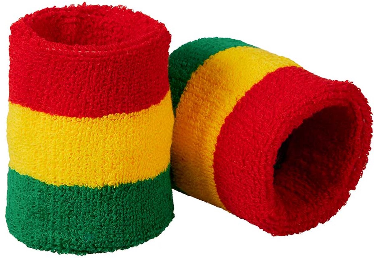 Morethansocks - Vastelaovend polsbandjes - Unisex - Vastelaovend polsband - Polsband rood/geel/groen