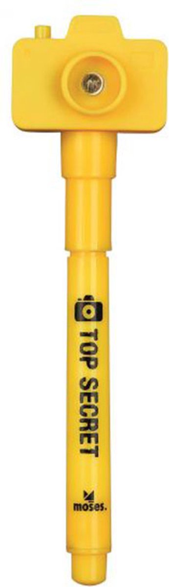 Geheimschriftpen - geheimcodestift - detectivestift met uv lamp geel - bestseller schoencadeau