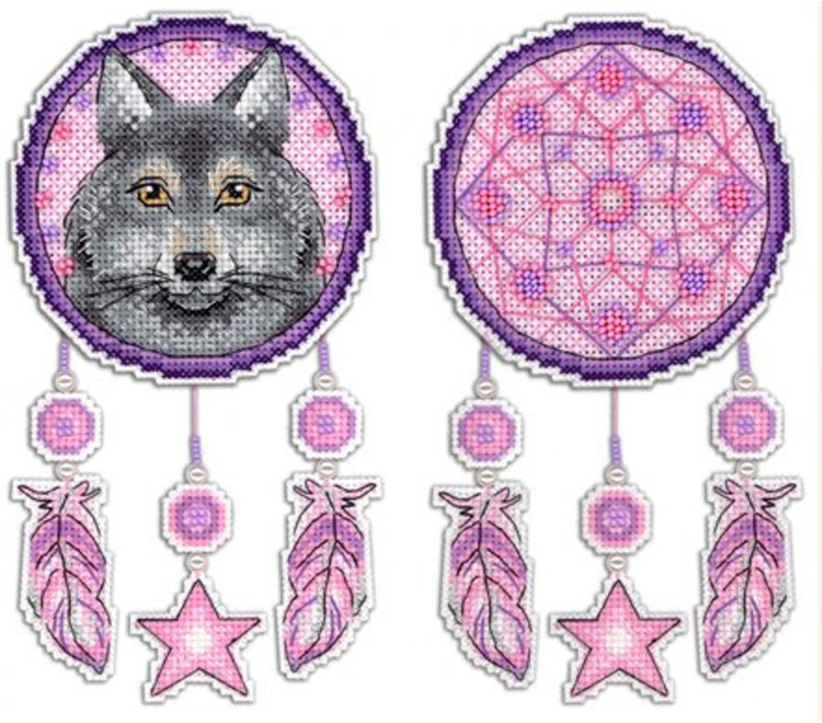 Borduurpakket Dromenvanger Wolf - Mp Studia