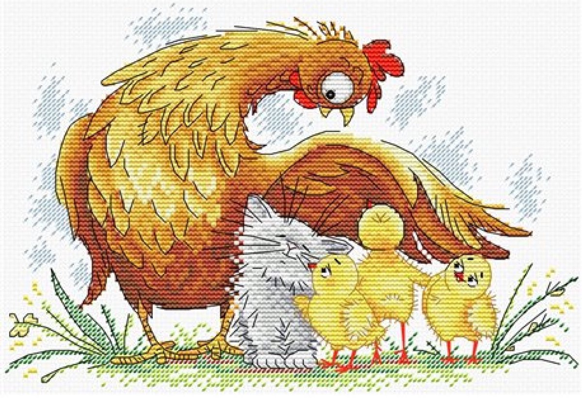 Borduurpakket MP-Studia - M-201 UNDER MOTHERS WING