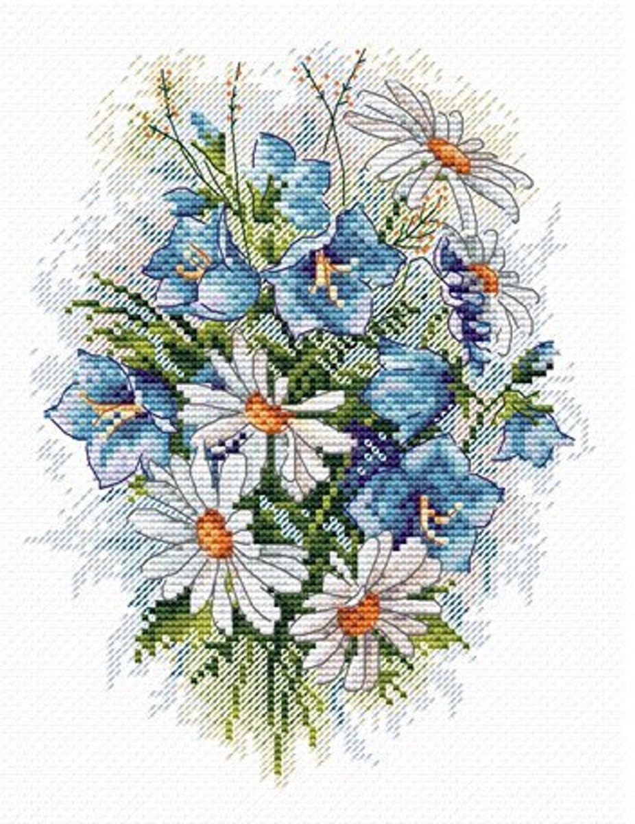 Borduurpakket Veldbloemen - Mp Studia
