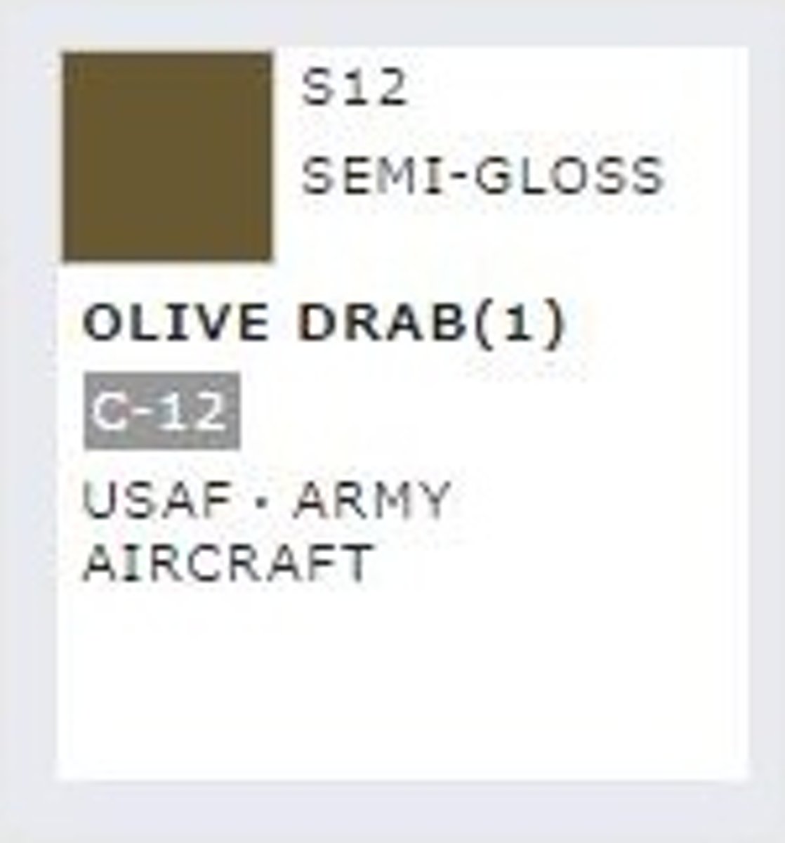 Mrhobby - Mr. Color Spray 100 Ml Olive Drab 1 (Mrh-s-012)