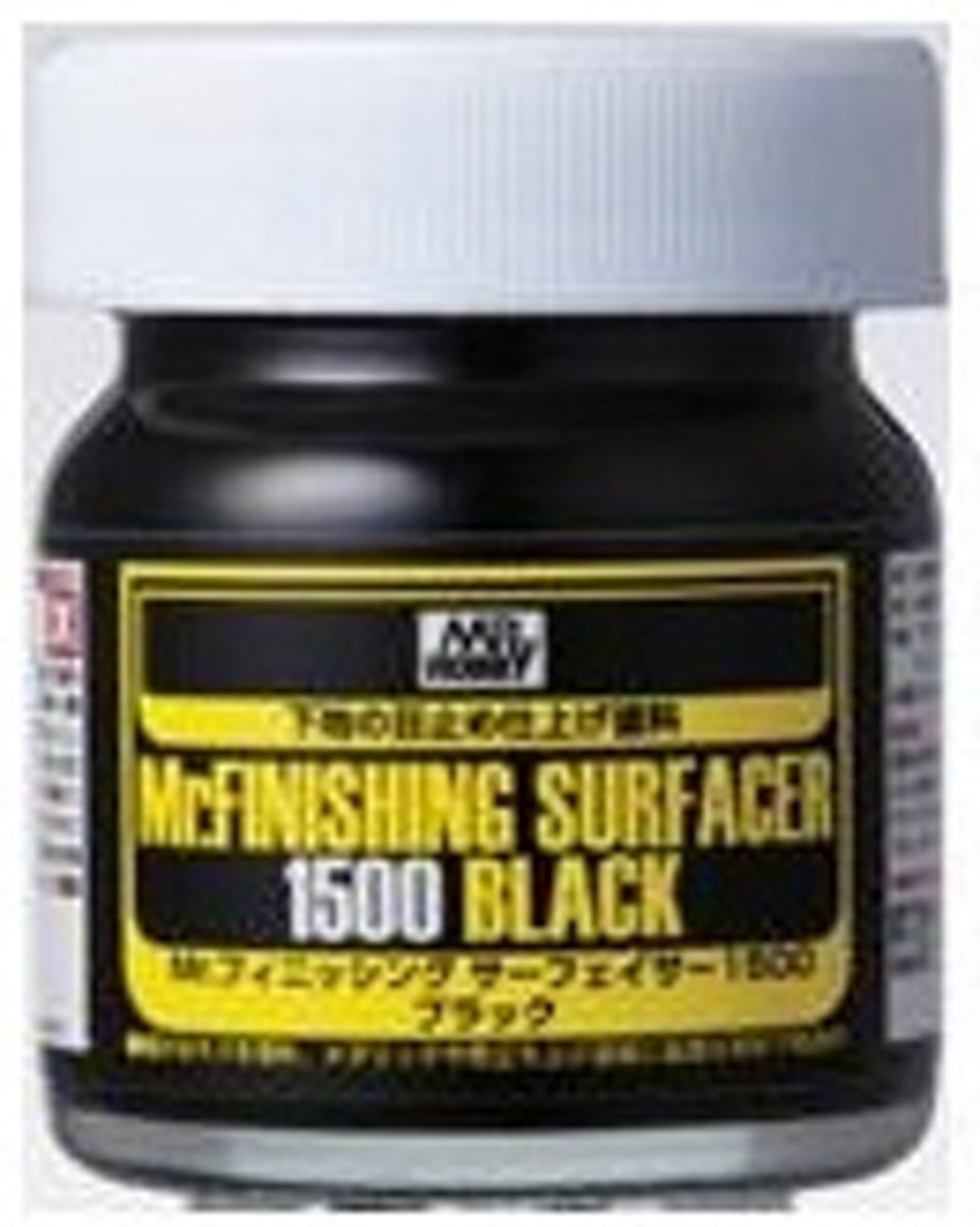 Mrhobby - Mr. Finishing Surfacer 1500 Black 40 Ml (Mrh-sf-288)