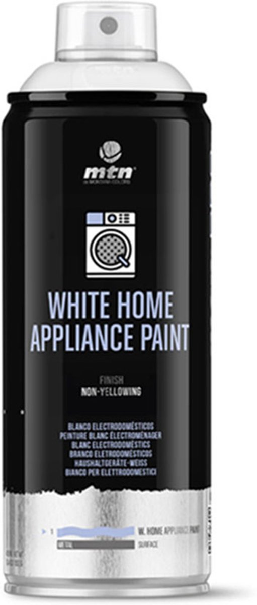 MTN Pro Witgoed Spuitverf  - Witte spuitverf voor witgoed apparaten zoals wasmachine, droger, koelkast, etc
