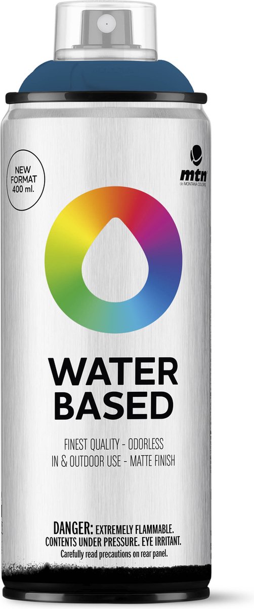 MTN Water Based Spuitbus - verf op waterbasis - RV-234 Indigo Blue - 400ml