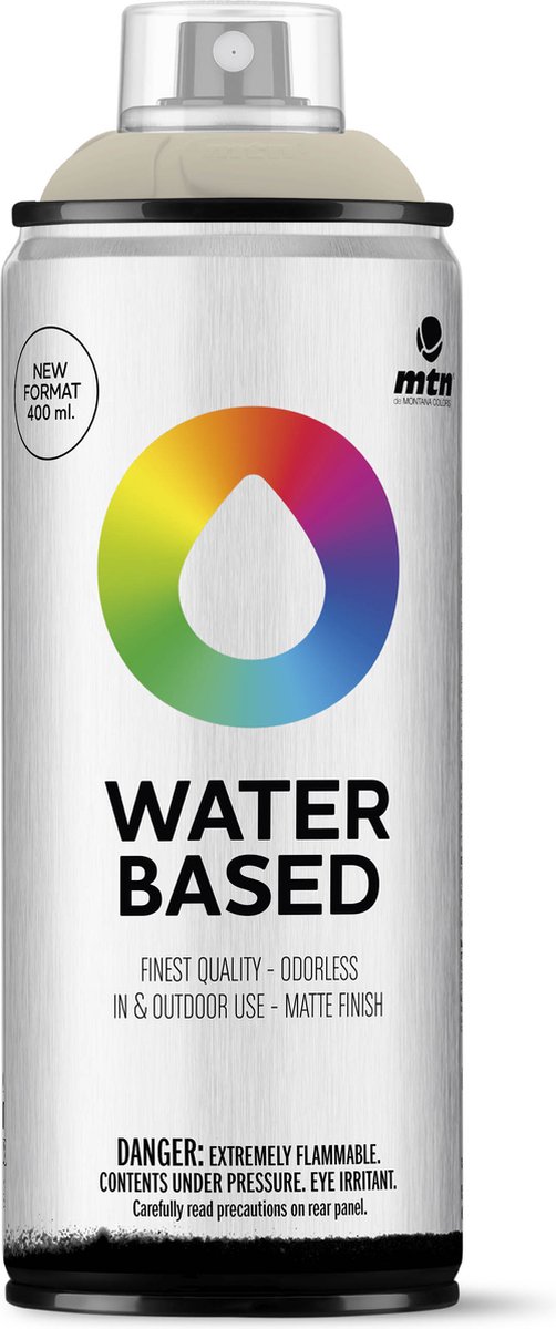 MTN Water Based Spuitbus - verf op waterbasis - RV-302 Koala Grey - 400ml