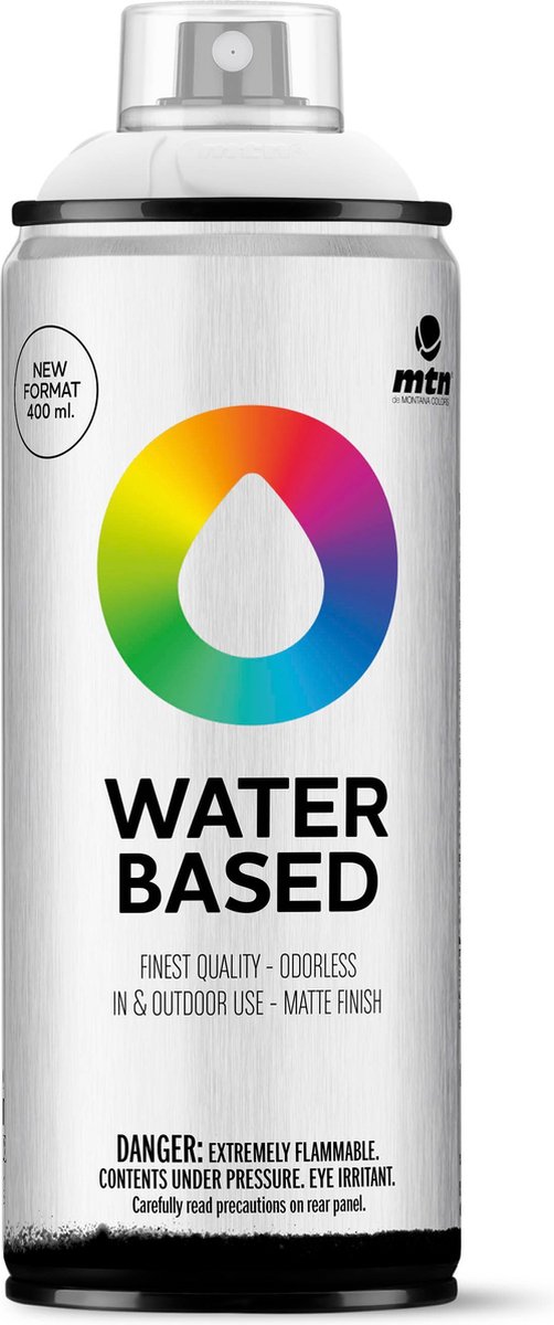MTN Water Based Spuitbus - verf op waterbasis - RV-9010 White - 400ml
