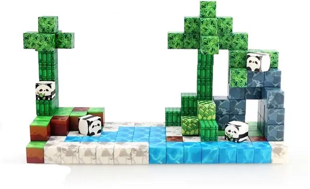 My World Magnetische bouwstenen Panda 151 stuks