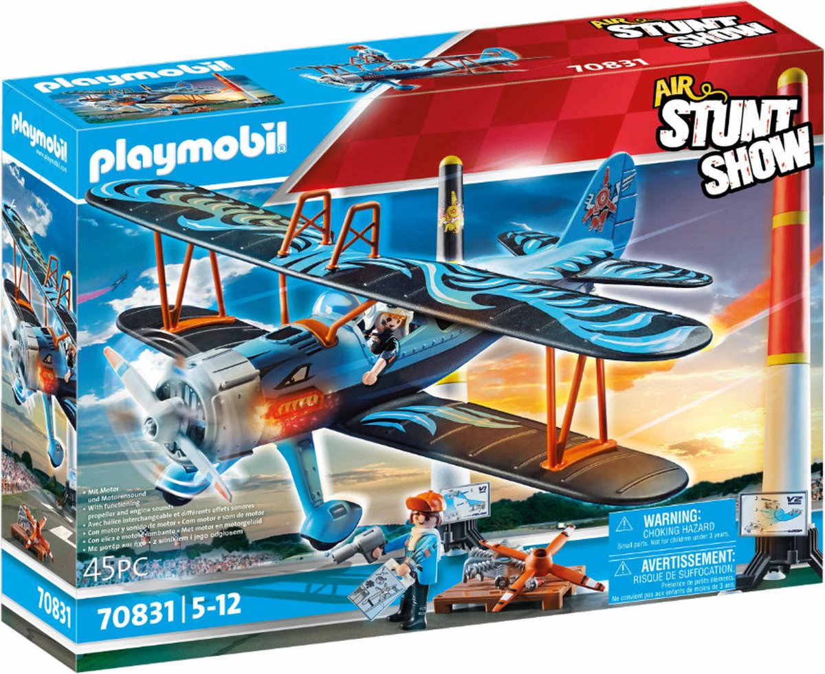 PLAYMOBIL Air Stuntshow dubbeldekker 