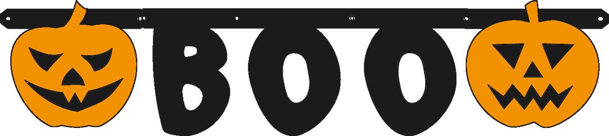 BOO Halloween letterslinger, papier