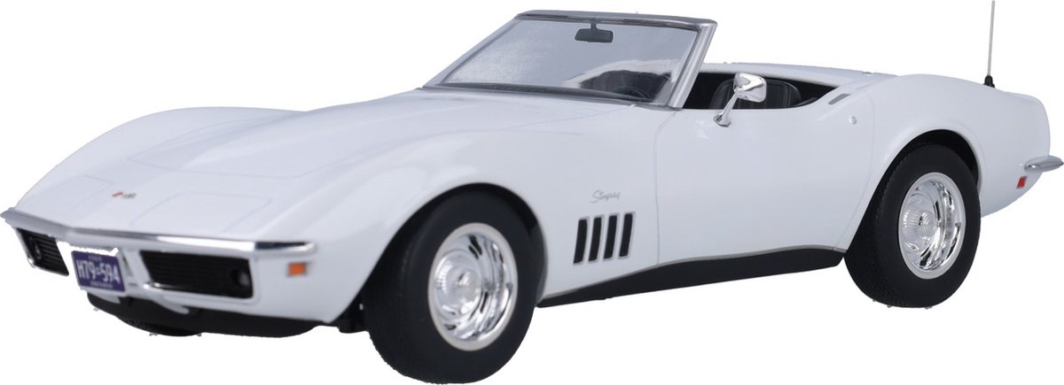 Chevrolet Corvette Convertible 1969 Can Am Wit - Model 1/18 Norev