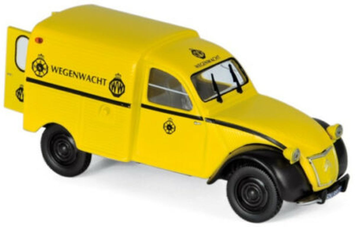 Citroen 2CV AZU Wegenwacht 1959 Geel 1:43 Norev