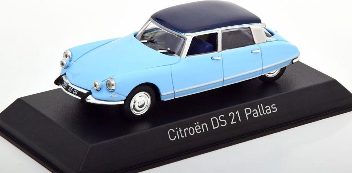 Citroen DS 21 Pallas 1967 Lichtblauw / Blauw 1-43 Norev