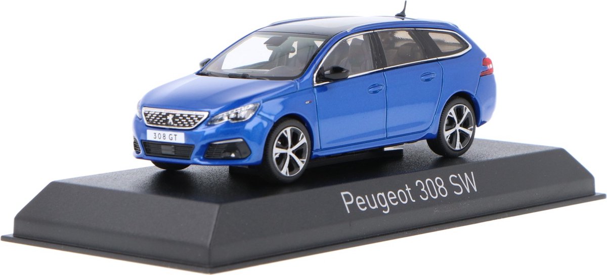 Peugeot 308 GT 2021 Vertigo Blauw - Modelauto 1/43 - Norev