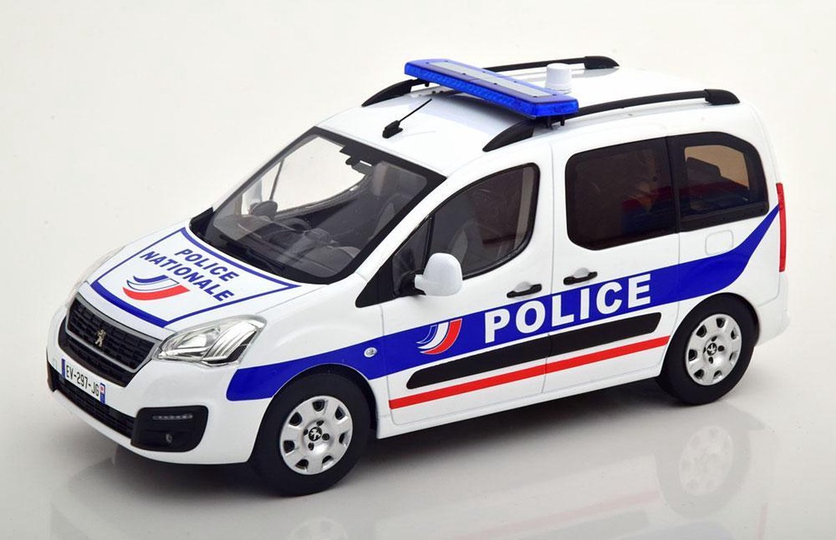Peugeot Partner Police Nationale 2017 Wit / Blauw / Rood 1-18 Norev