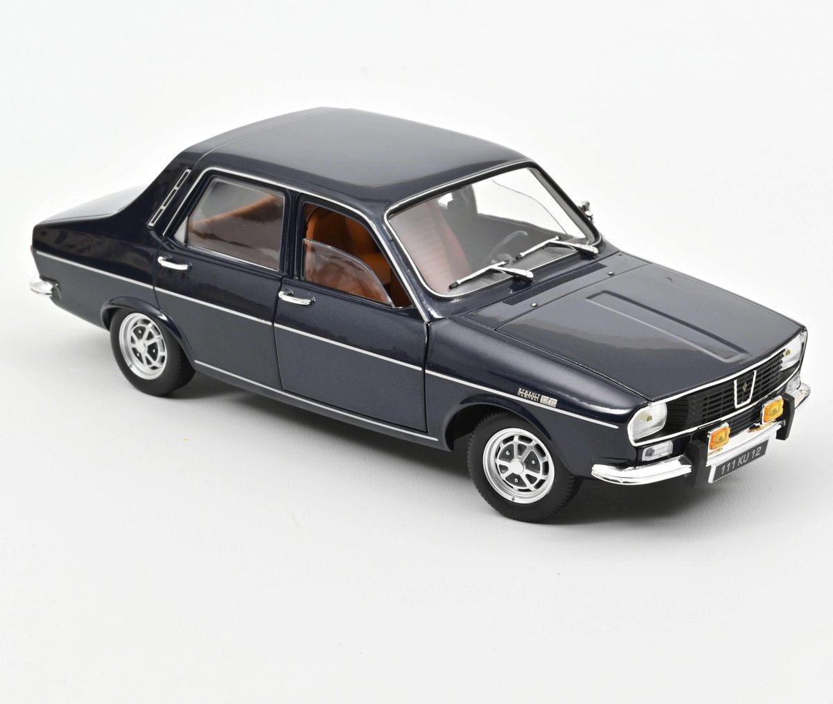 Renault 12TS 1973 1-18 Donkerblauw Norev