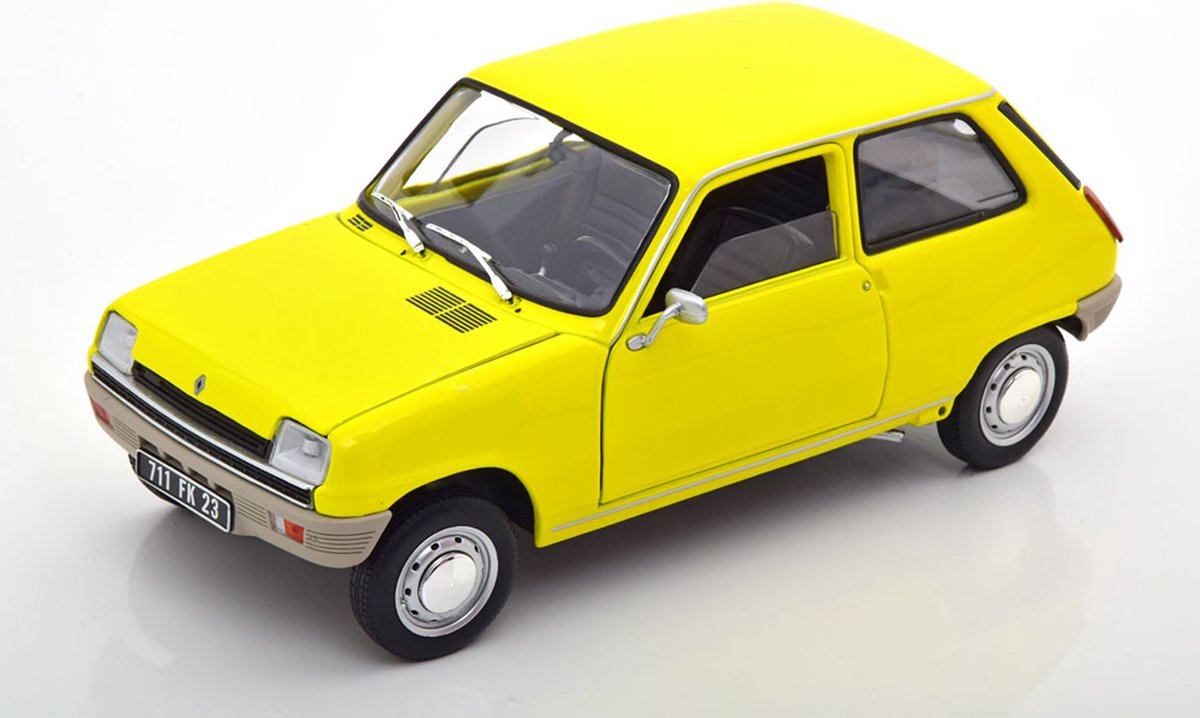 Renault 5 1974  geel - Norev 1:18 Diecast metal