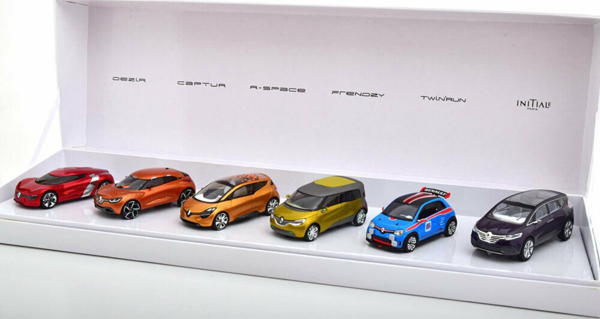Renault Coffret 6-car set (10 cm) (Collectors Item 1094/1500 pcs) 1/43 Norev - Modelauto - Schaalmodel - Model auto - Miniatuurauto