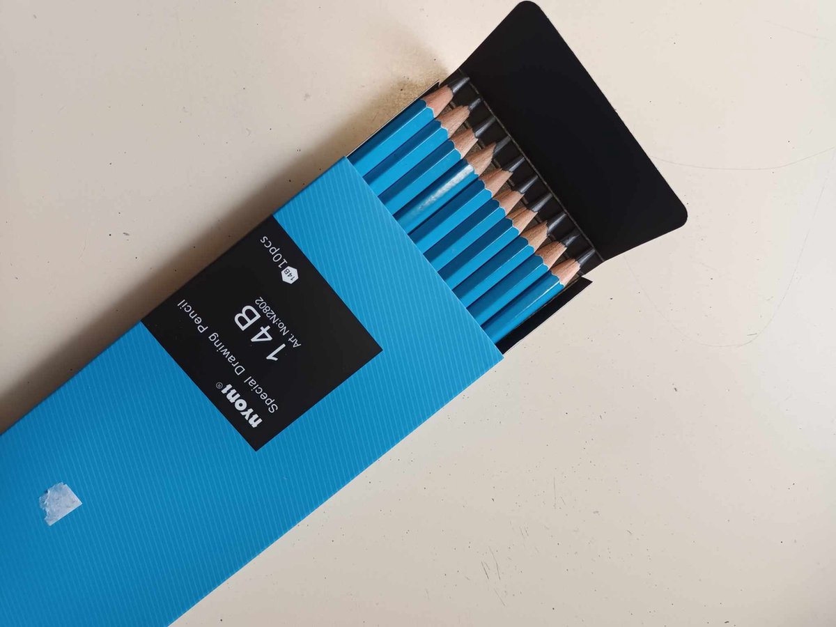 Graphite Schetsen Potloden - 14B - Professionele Potlood Set voor Tekening 10 st.