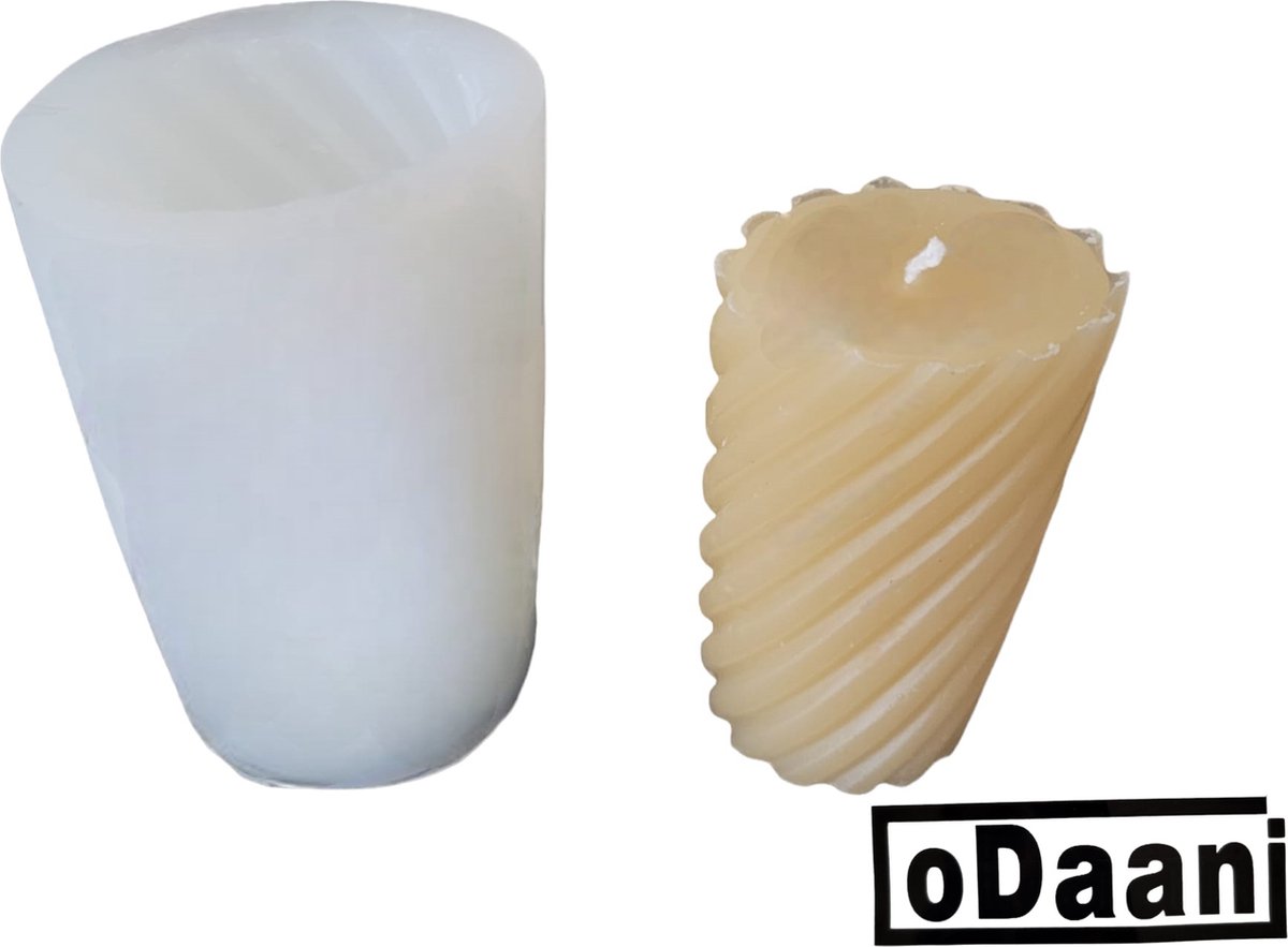 1 stuks kaarsen mal - Siliconen - gietvorm kaars - kaarsen maken - zeep maken - cilinder 10 cm hoog -  