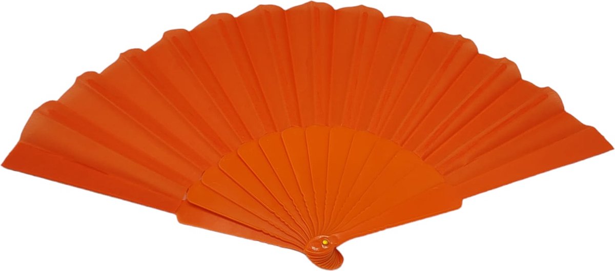 handwaaier - waaier festival - spaanse waaier - chinese waaier - oranje 1 stuks - koningsdag accessoires - oDaani