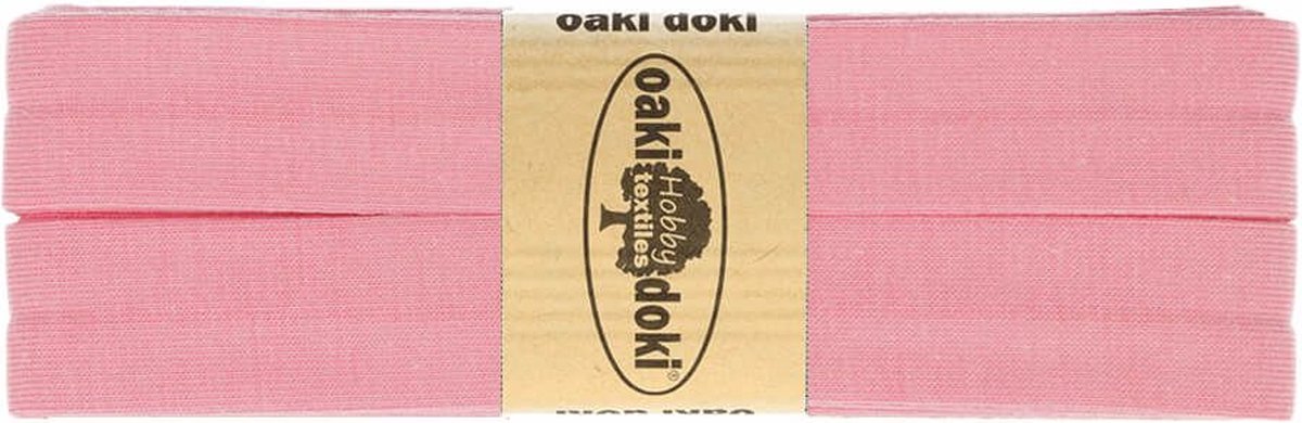 Oaki Doki - tricot de luxe biaisband - 016 roze