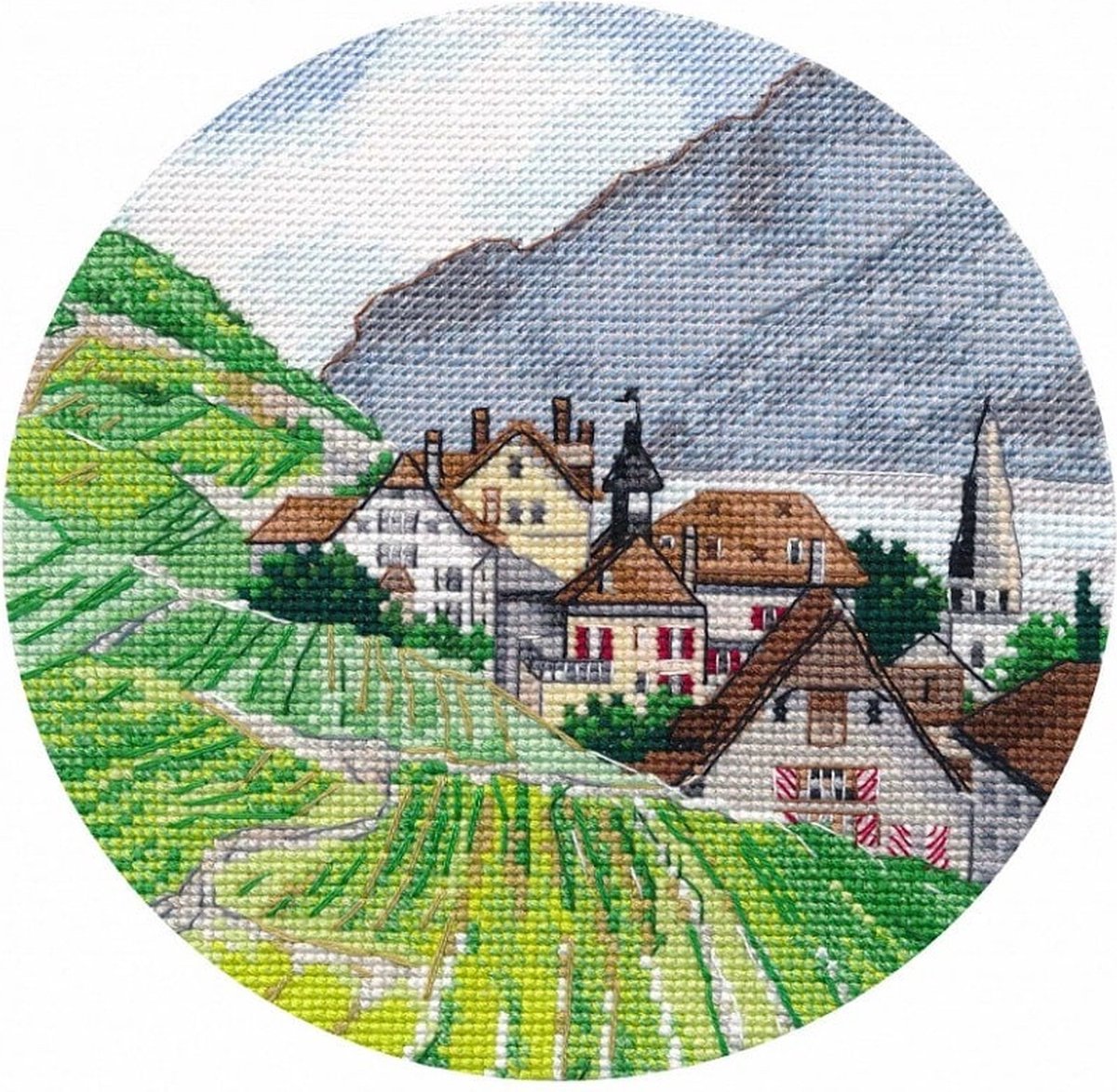 Borduurpakket 1286 MINIATURE. ALPS - OVEN