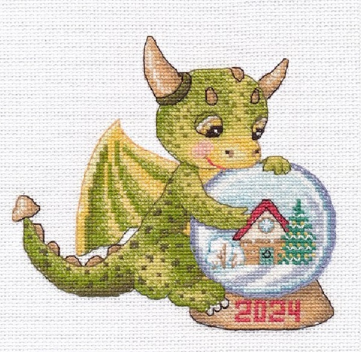 Borduurpakket OVEN DRAKENDROOM S1563 (Dragons Dream) - telpatroon om zelf te borduren