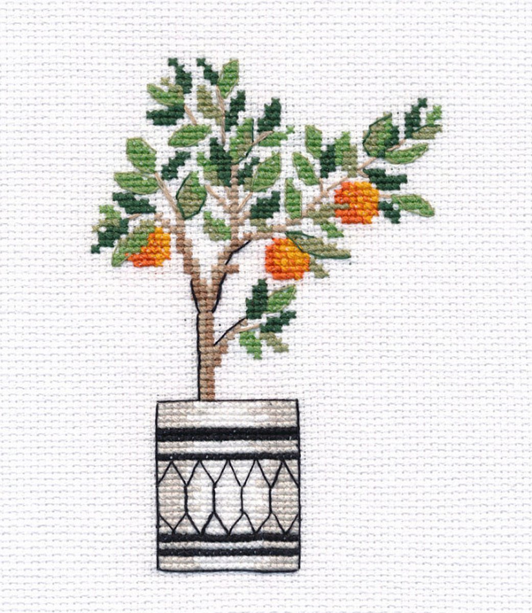 Borduurpakket Oven - Orange Tree - Sinaasappelboom - 1487