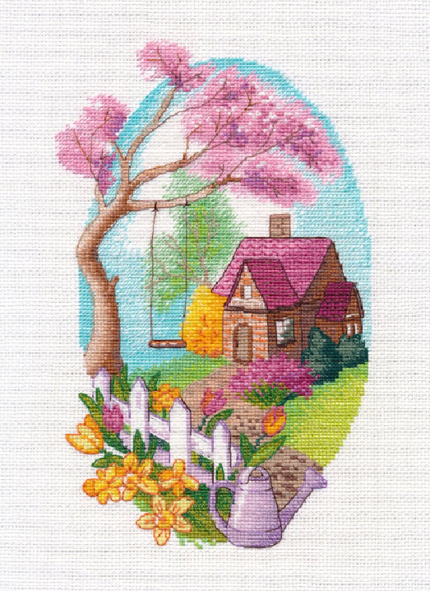 Borduurpakket SPRING MOOD (Lentestemming) - OVEN