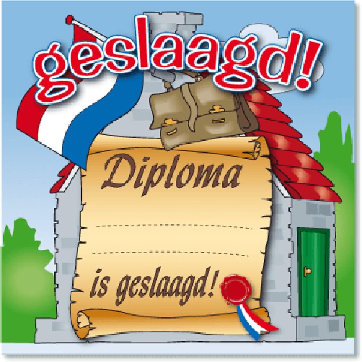 Huldeschild Geslaagd!