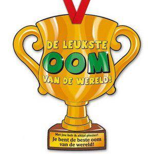 Trofee met lint - Trophy - Oom