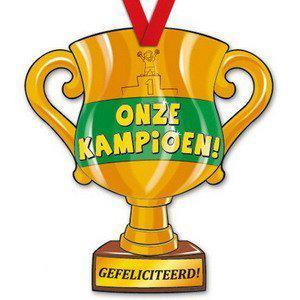 Trofee met lint - Trophy - kampioen