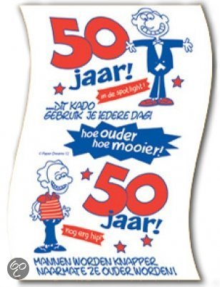 WC Papier - Toiletpapier - 50 jaar man - Abraham
