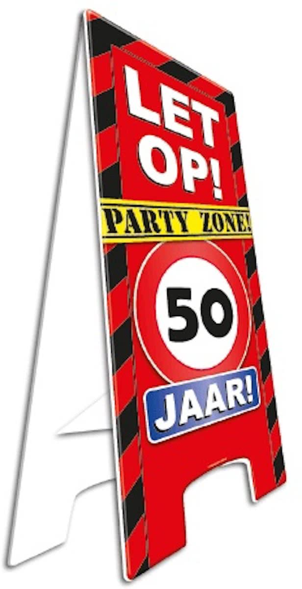 Warning Sign 50 Jaar Party Zone