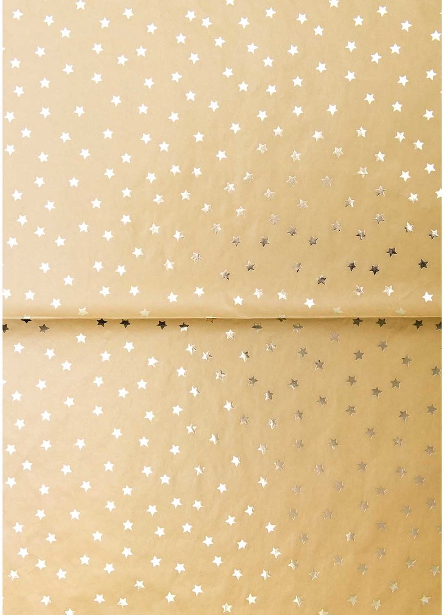 Paperpatch decoupagepapier Stars Mustard yellow FSC mix